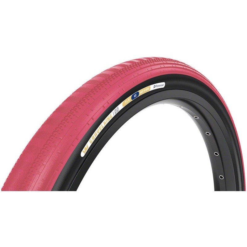 Panaracer GravelKing SS Tire - 700 x 40 Tubeless Folding Cranberry/Black