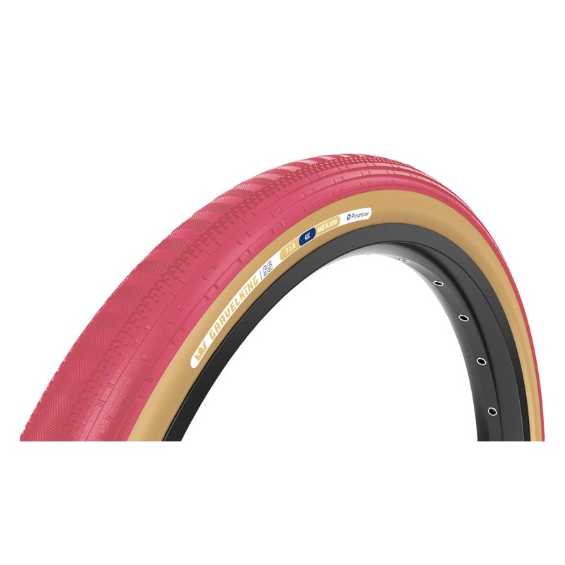 Panaracer GravelKing SS Tire - 700 x 45 Tubeless Folding Cranberry/Brown
