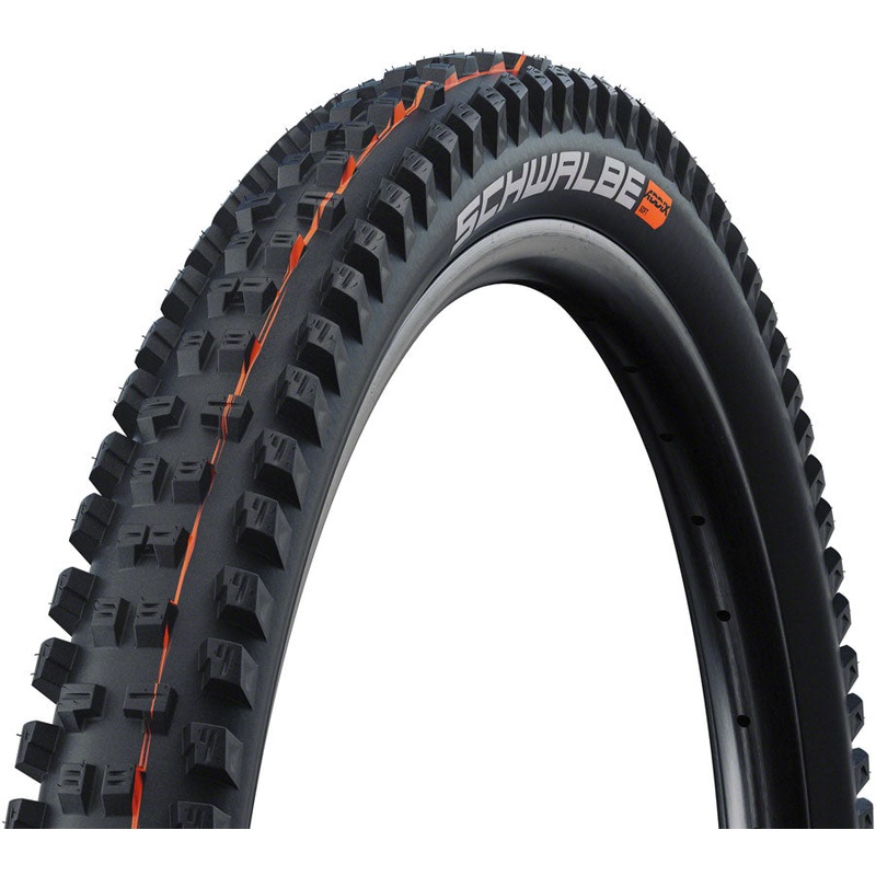 Schwalbe Tacky Chan Tire - 29 x 2.40 Tubeless Folding BLK Evolution Line Super Ground Addix Ultra Soft E-50