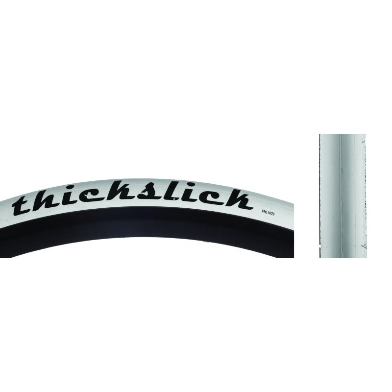 WTB ThickSlick Tire - 700 x 25 Clincher Wire White Comp