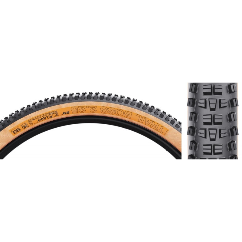 WTB Trailboss Mountain Tire 29"2.25 Folding Tubeless Ready Dual DNA TCS Light/Fast Rolling SG2 60TPI Tanwall