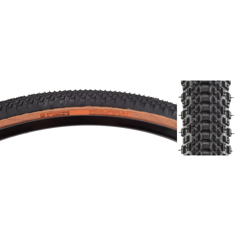 WTB Vulpine Tire - 700 x 40 TCS Tubeless Folding BLK/Tan Light/Fast Rolling Dual DNA