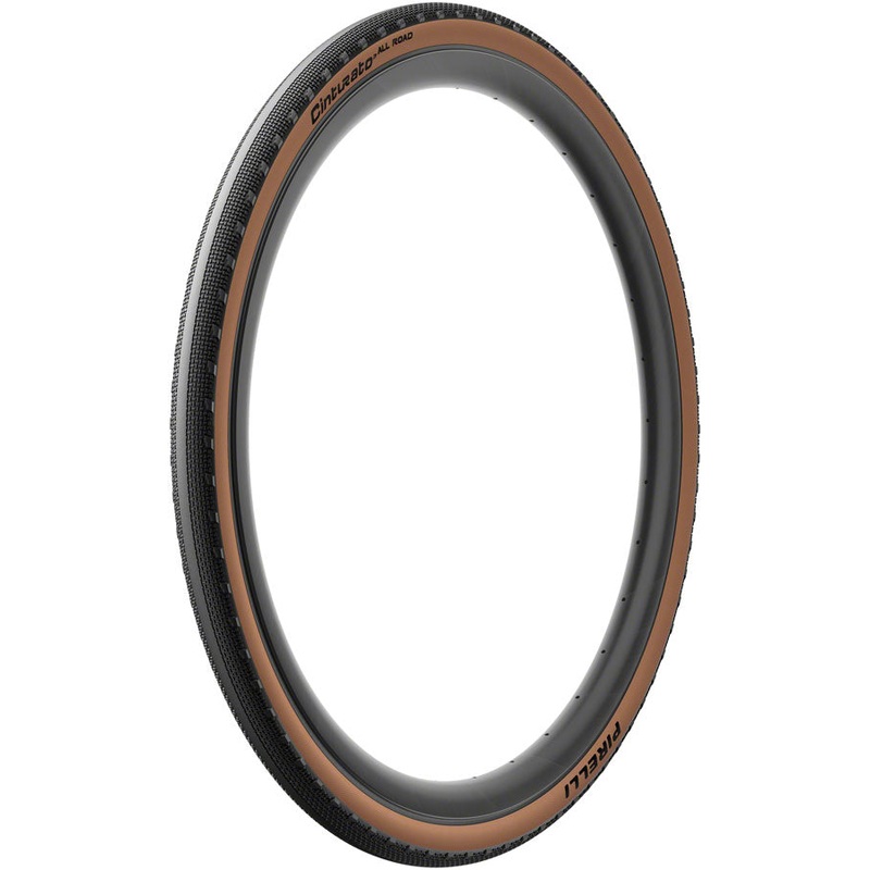 Pirelli Cinturato All Road Tire - 700 x 45 Tubeless Folding Classic Tan TechWALL+ Pro Gravel