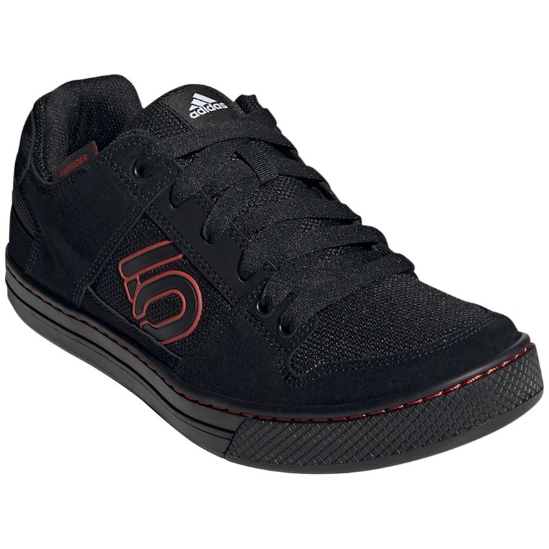 Five Ten Freerider Flat Shoes - Mens Core Black / Core Black  / Red 12.5