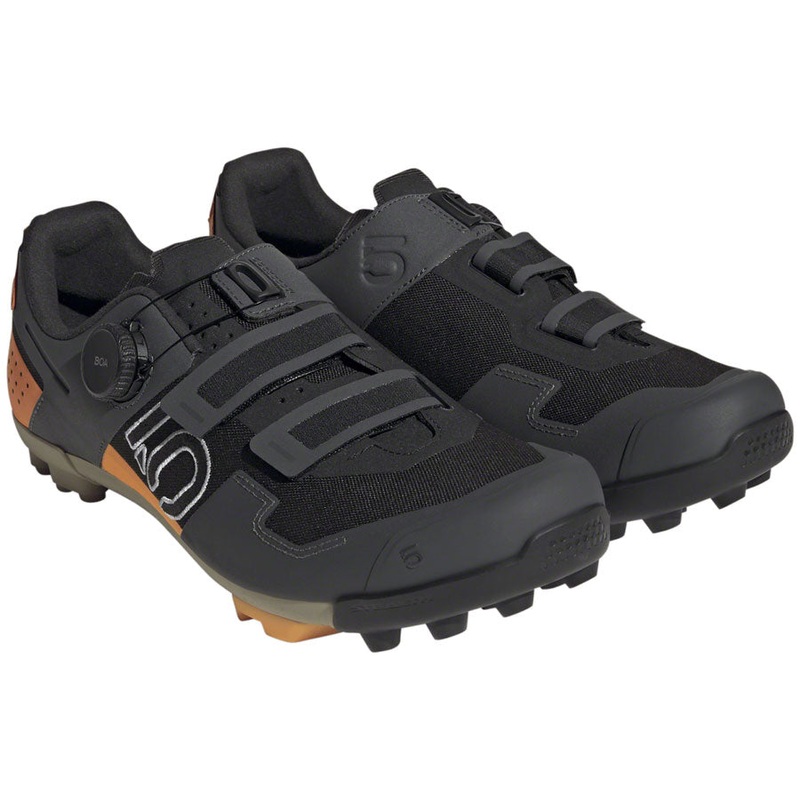 Five Ten Kestrel BOA Mountain Clipless Shoes - Mens Core BLK/Ftwr White/Impact Orange 6