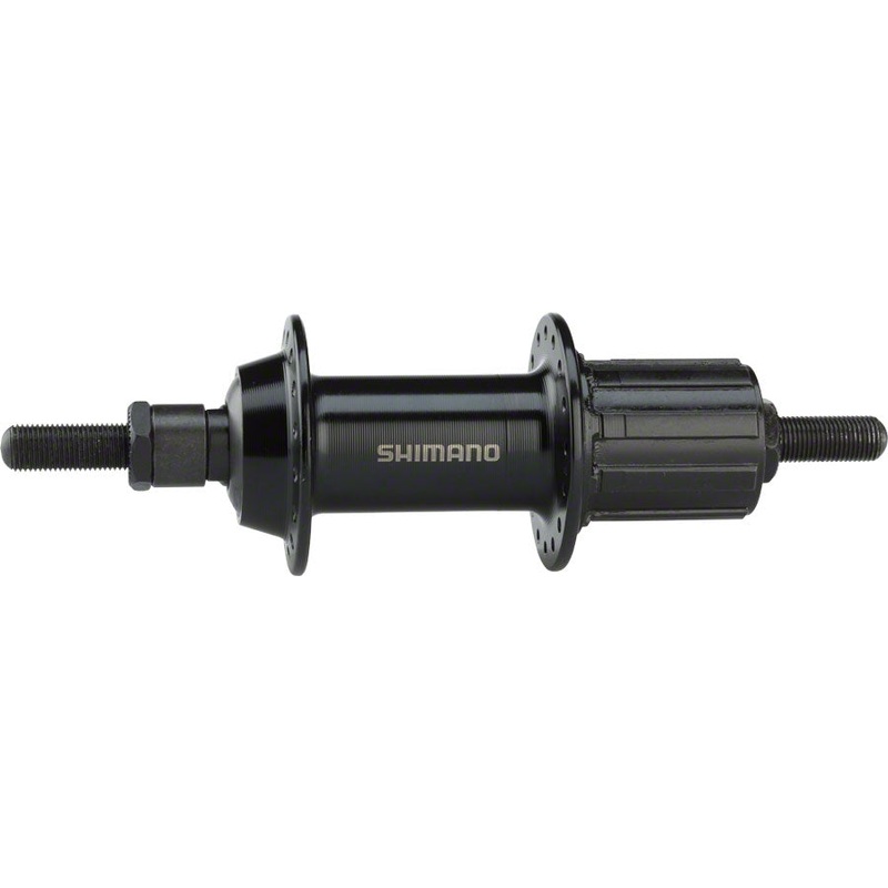 Shimano FH-TX500 Rear Hub - Threaded x 135mm Rim Brake HG10 Black 32H