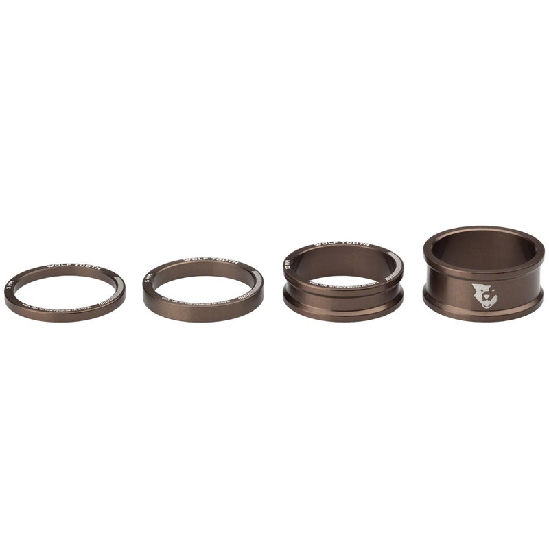 Wolf Tooth Precision Headset Spacers - 3/5/10/15mm Espresso