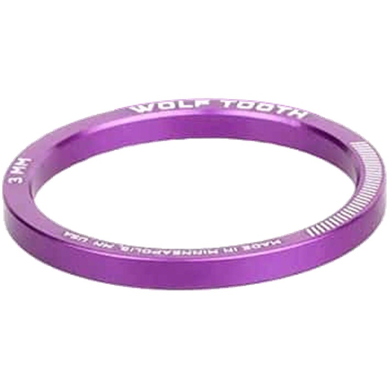 Wolf Tooth Precision Headset Stack Spacer - 3mm Ultraviolet Purple 1 pc.