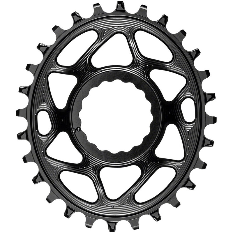 absoluteBLACK Oval Narrow-Wide Direct Mount Chainring - 28t CINCH Direct Mount 3mm Offset BLK