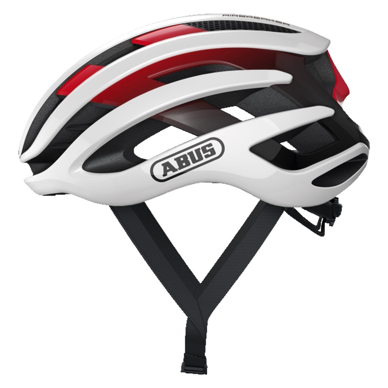 Abus Airbreaker helmet - White red