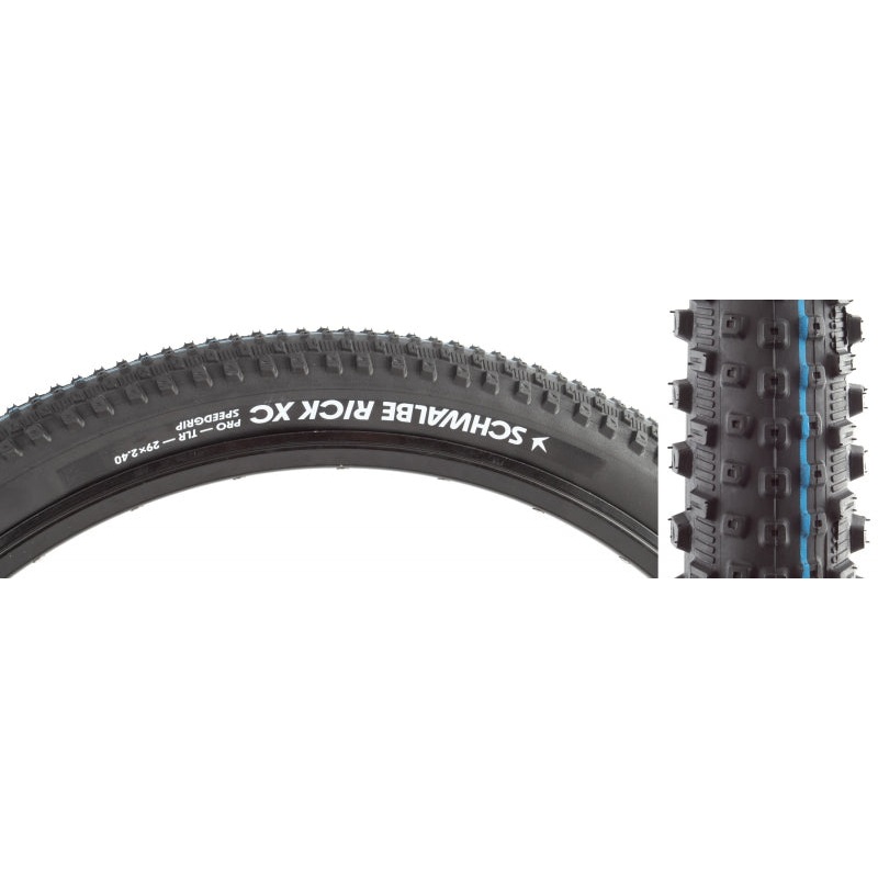 Schwalbe Rick XC Pro Tire - 29 x 2.40 Tubeless Folding BLK Evolution Line Pro Addix SpeedGrip