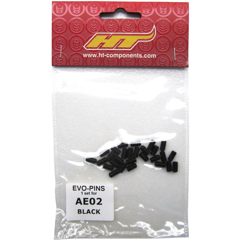 HT Components AE02(SP7) Pedal Pin Kit - Black