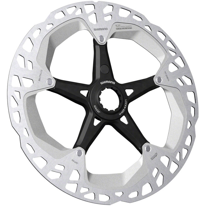 Shimano Steps RT-EM810 Disc Brake Rotor - 180mm Center Lock External Lockring Rear Only Magnet Bracket