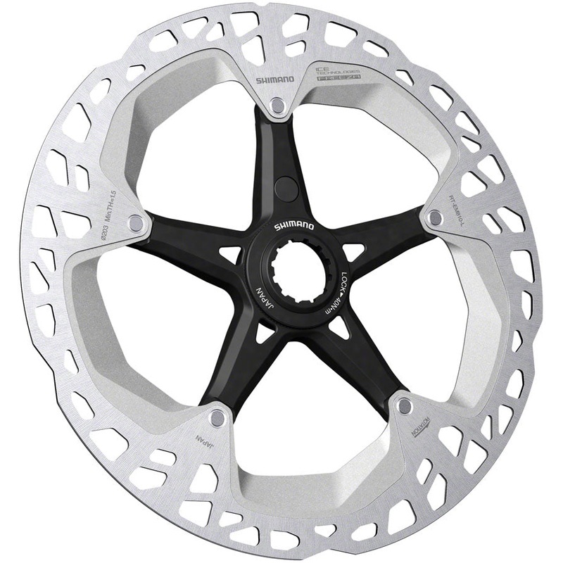 Shimano Steps RT-EM810 Disc Brake Rotor - 203mm Center Lock External Lockring Rear Only Magnet Bracket