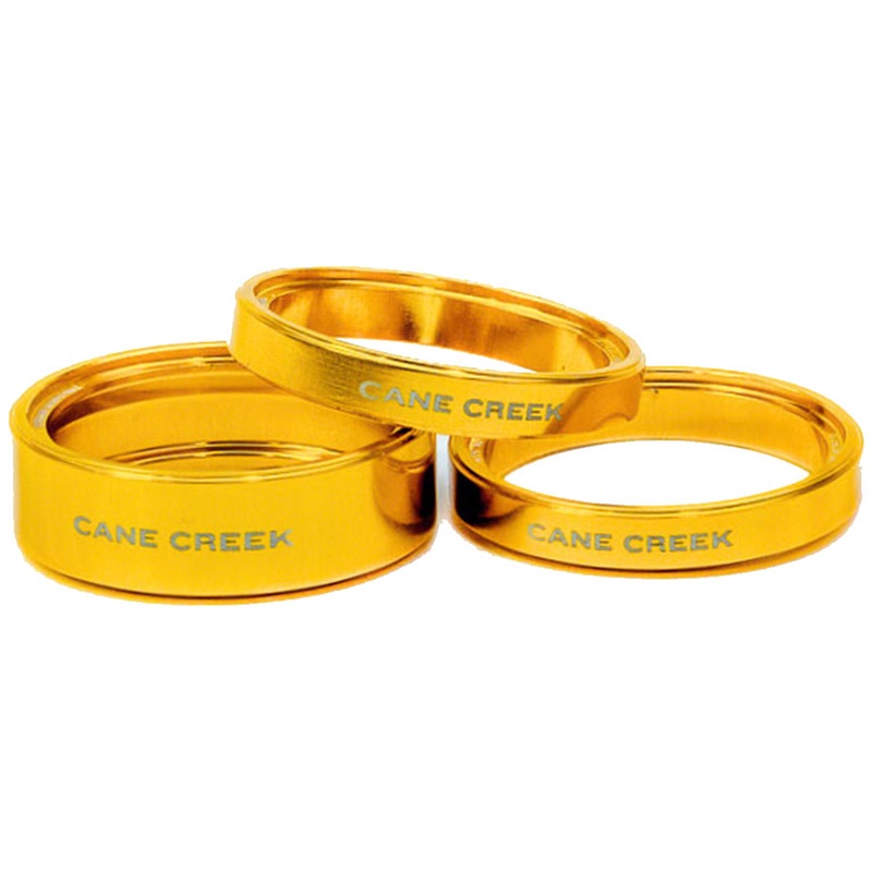 Cane Creek Interlok Chroma Studio Headset Spacer Kit - (1) 10mm (2) 5mm Gold