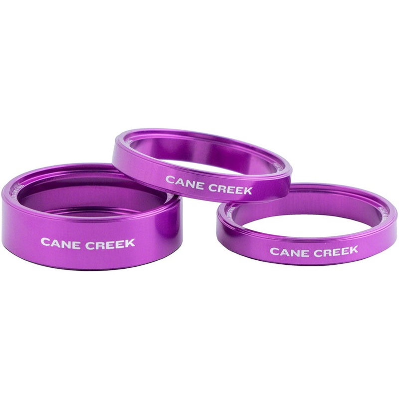 Cane Creek Interlok Chroma Studio Headset Spacer Kit - 1 10mm 2 5mm Purple