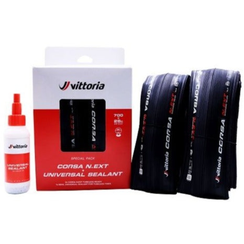 Vittoria Corsa N.EXT G2 TLR Tubeless Folding Road Tyre Twin Pack