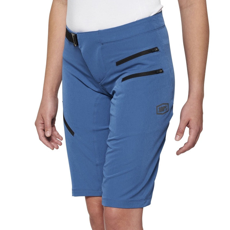100% Airmatic Women's Shorts 2022 Slate Blue XL