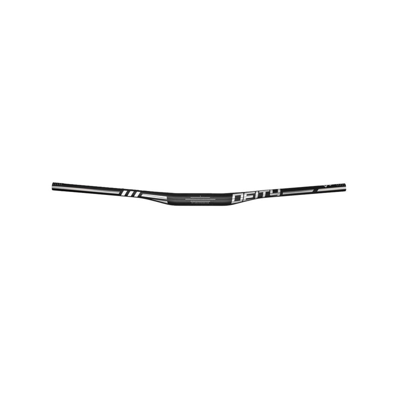 Deity Skywire Carbon Handlebar 35Mm Bore, 15Mm Rise: Chrome 800Mm