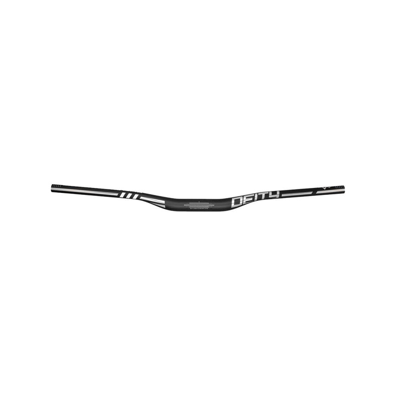 Deity Skywire Carbon Handlebar 35Mm Bore, 25Mm Rise: Chrome 800Mm