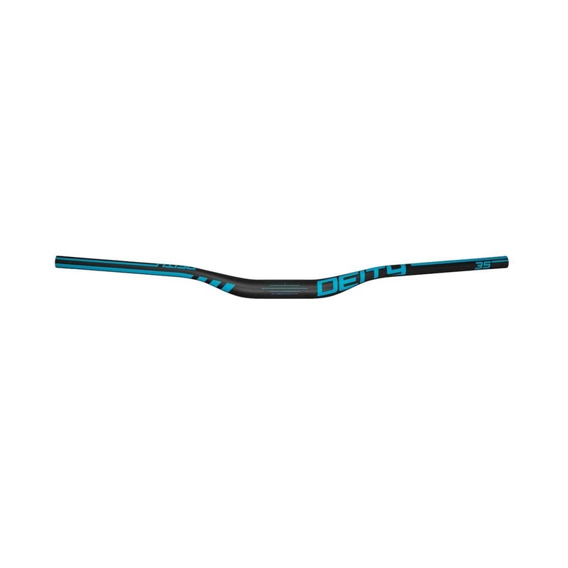 Deity Speedway Carbon Handlebar 35Mm Bore, 30Mm Rise: Turquoise 810Mm