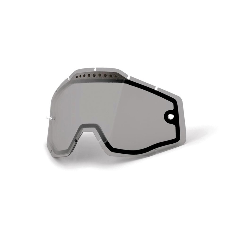 100% Accuri / Racecraft / Strata Vented Dual Pane Lens - Smoke