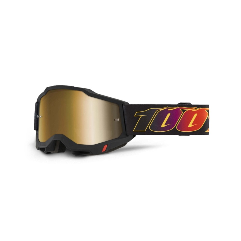 100% Accuri 2 Goggle El Diablo / Mirror True Gold Lens