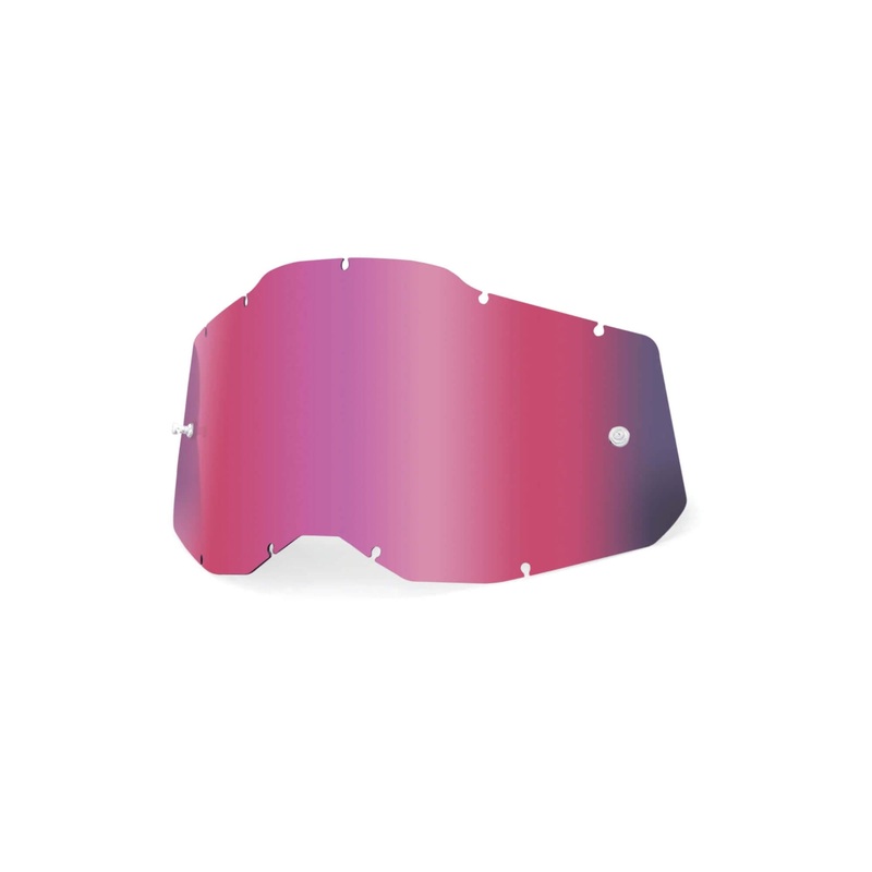 100% Accuri 2 / Strata 2 Replacement Lens - Sheet Mirror Pink Lens