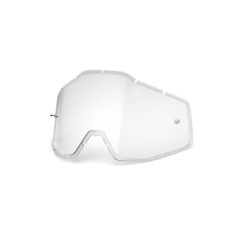 100% Accuri / Racecraft / Strata Anti-Fog Injected Replacement Lens Clear