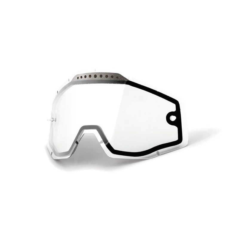 100% Accuri / Racecraft / Strata Vented Dual Pane Lens - Clear