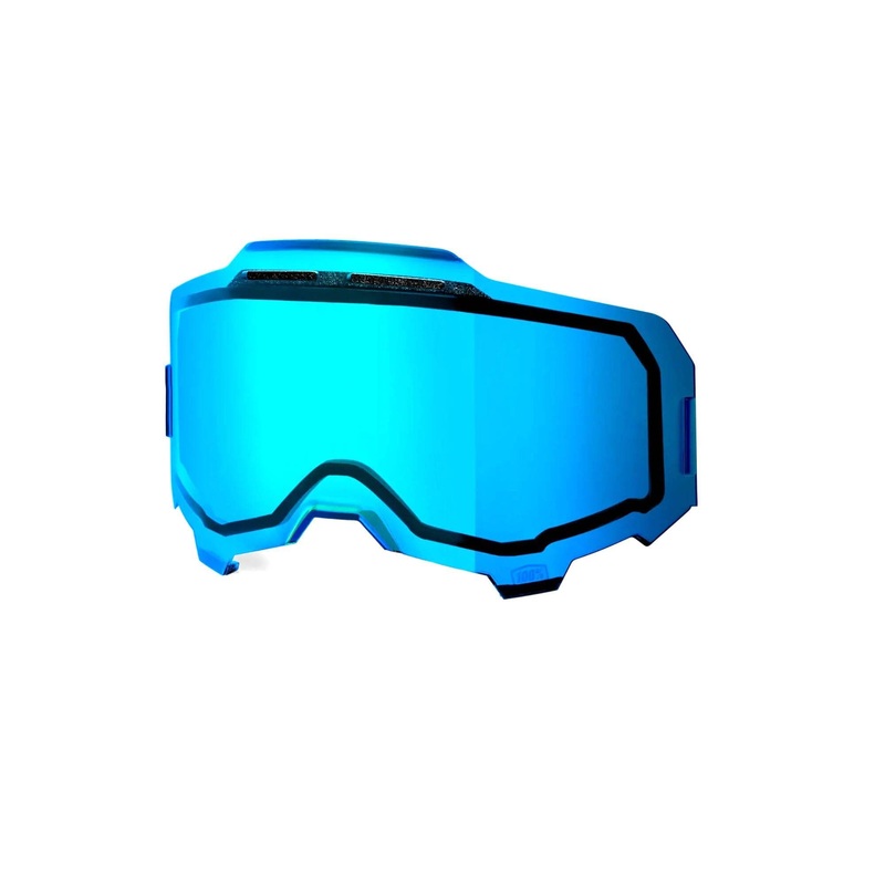 100% Armega Injected Dual Pane Vented Lens - Mirror Blue