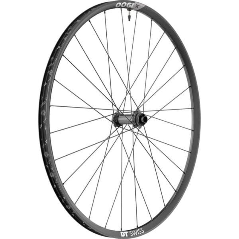 DT Swiss X 1900 wheel; 25 mm rim; 15 x 110 m BOOST axle; 29 inch front