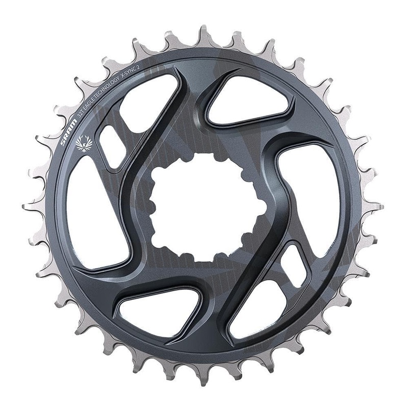 Chain Ring X-Sync 2 Direct Mount 3Mm Offset Boost Eagle Cold Forged (Finish Of Gx Eagle C1 Matches Crank Arms): Lunar Grey 34T