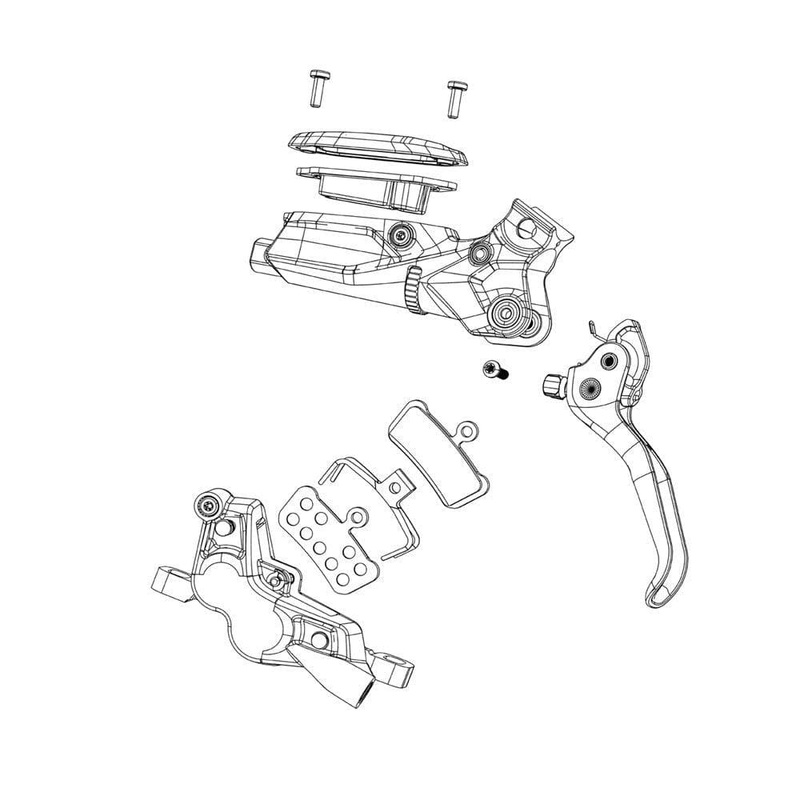 Avid Spare - Disc Brake Spare Lever Brake Lever Bolt Kit For Db1 Includes Bolt And Square Nut) A1 - Db1/Level: