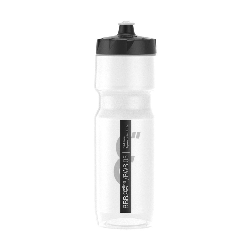 BBB BWB-05 - CompTank XL Water Bottle (750ml, Clear & Black)