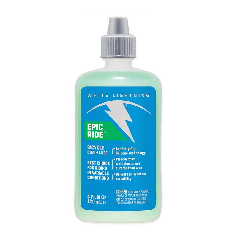 White Lightning Epic Ride Bike Chain Lube - 4 fl oz Drip